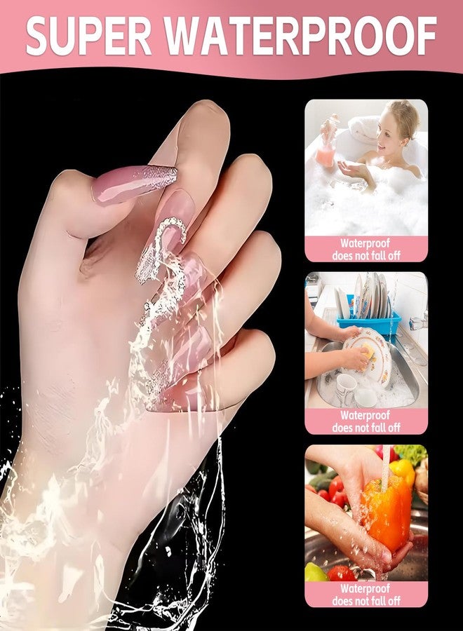 uadbau 10 Sheets Nail Adhesive Tabs, 300 Pcs Clear Nail Stickers for Press Ons, 15 Sizes Long-Lasting Double-Sided Jelly Sticky Tabs for Nails, Waterproof Nail Adhesive Tabs - Image 4